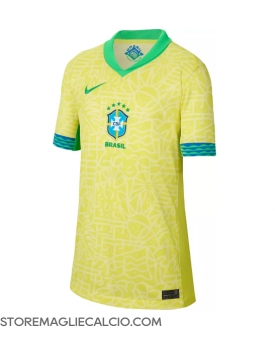 Brasile Maglia Gara Casa Repliche Copa America 2024 Donna